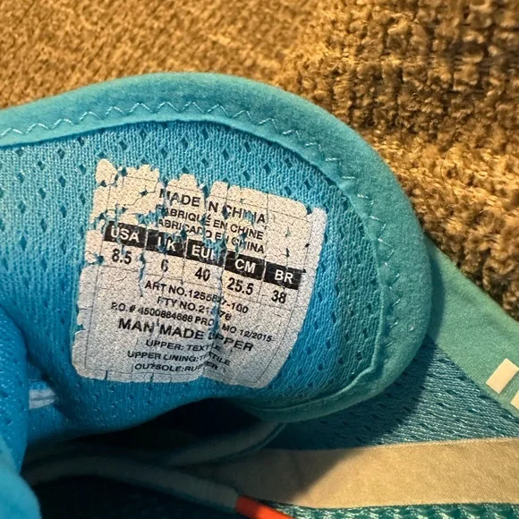 Under Armour Women's Speedfoam Gemini Light Blue / Pink Athletic Shoes Size 8.5 - Picture 7 of 9